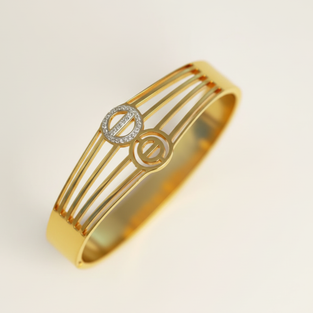 Anti-Tarnish Gold SS Bangle