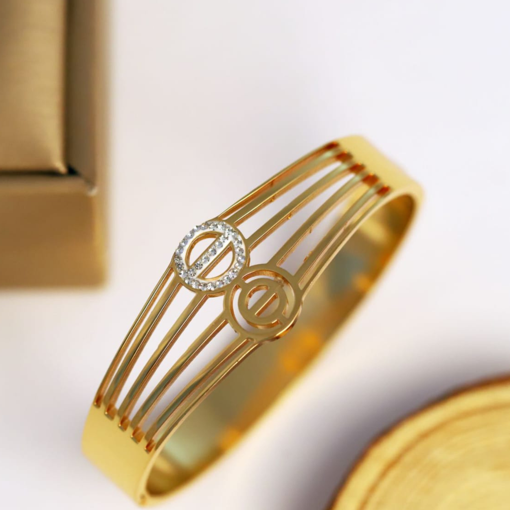 Anti-Tarnish Gold SS Bangle