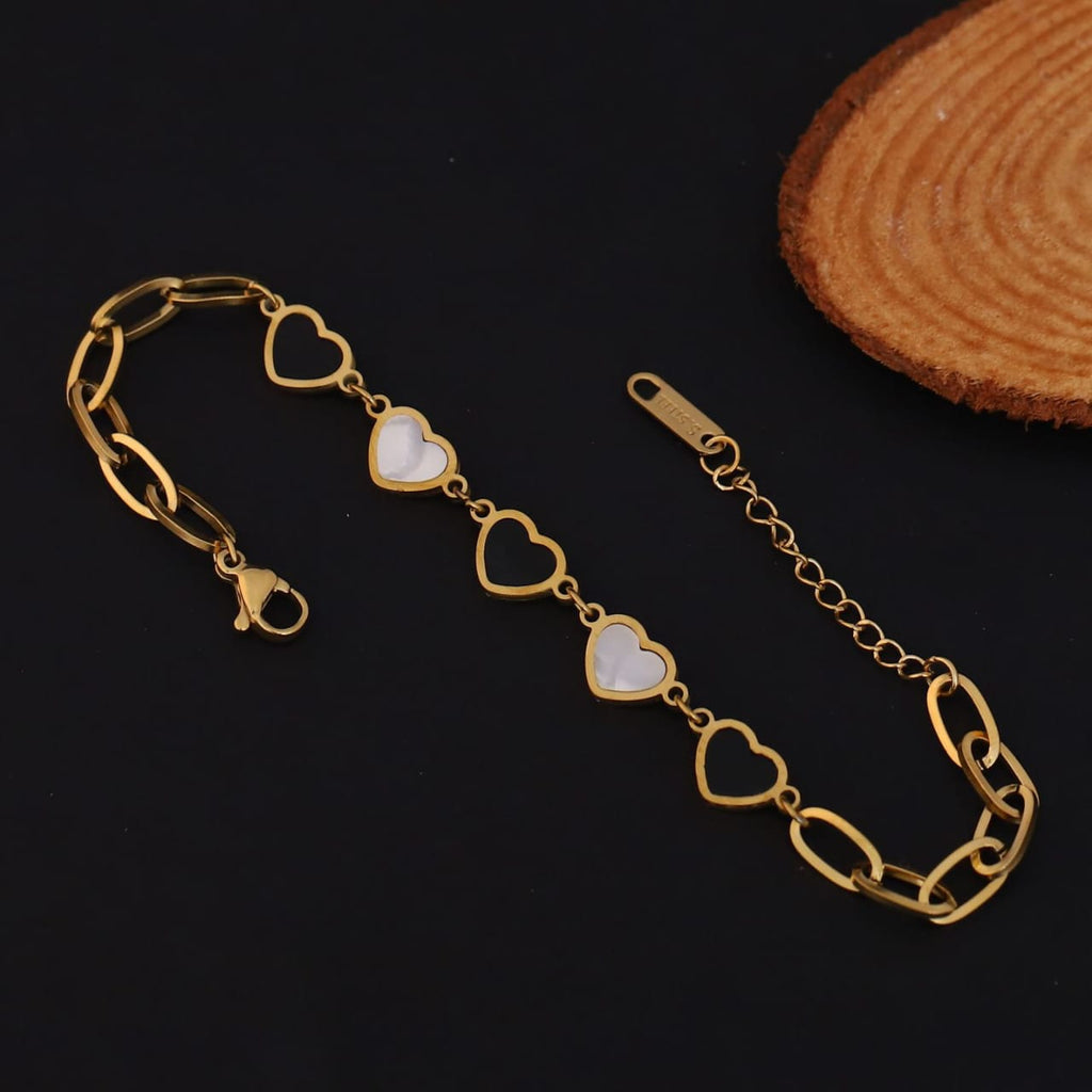 22K Gold Plated Heart Chain Bracelet Anklet
