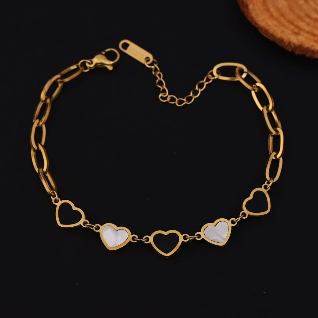 22K Gold Plated Heart Chain Bracelet Anklet