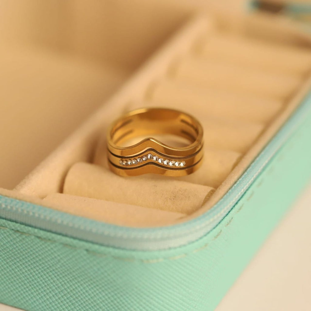 Gold Plated SS Ring for Men & Women