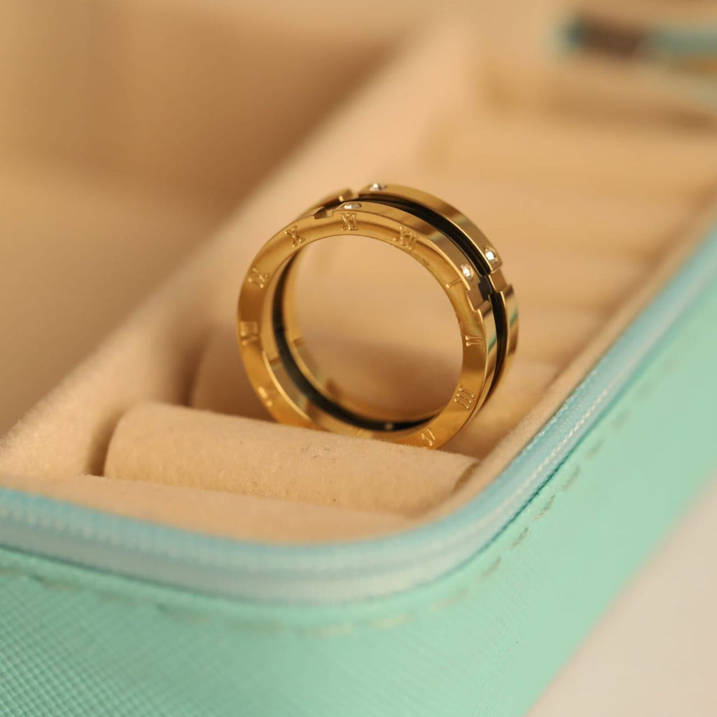 22K Gold Plated SS Couple Ring for Men & Women