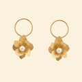 22K Gold Plated Pearl Design SS Fancy Earrings for Women