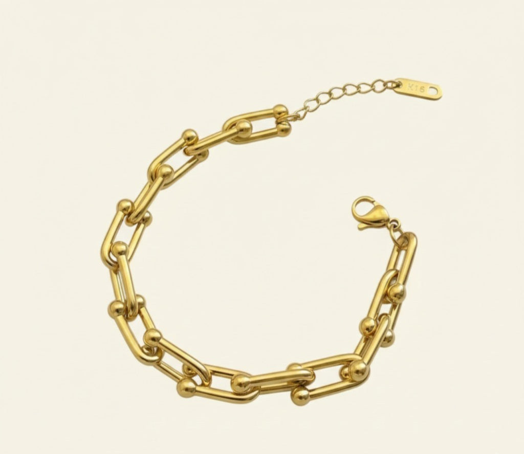 22K Gold Plated Anti-Tarnish SS Adjustable Bracelet-Anklet for Women