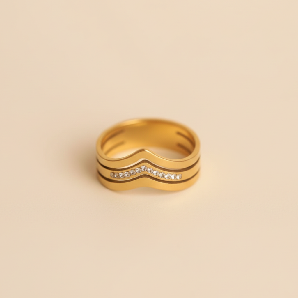 Gold Plated SS Ring for Men & Women