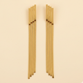 22K Gold Plated SS Long Tassel Earrings for Women