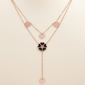 Rose Gold Heart Chain Pendant Necklace