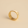 22K Gold Plated SS Enamel Ring for Women